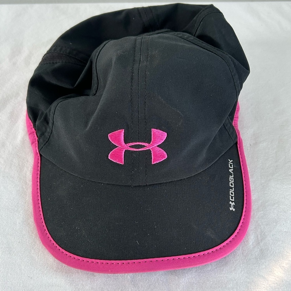 Under‎ Armour Black Cap with Pink Trim